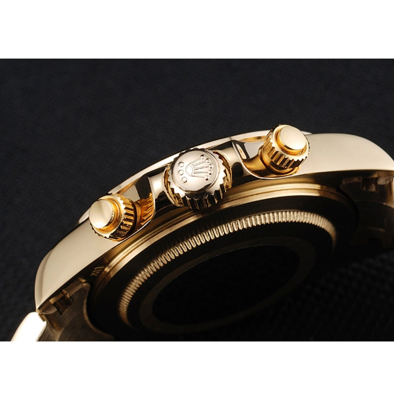 AAA Replica Watches Daytona Rolex Case Gold Bracelet Dial And Cosmograph 1454244 Green 0819